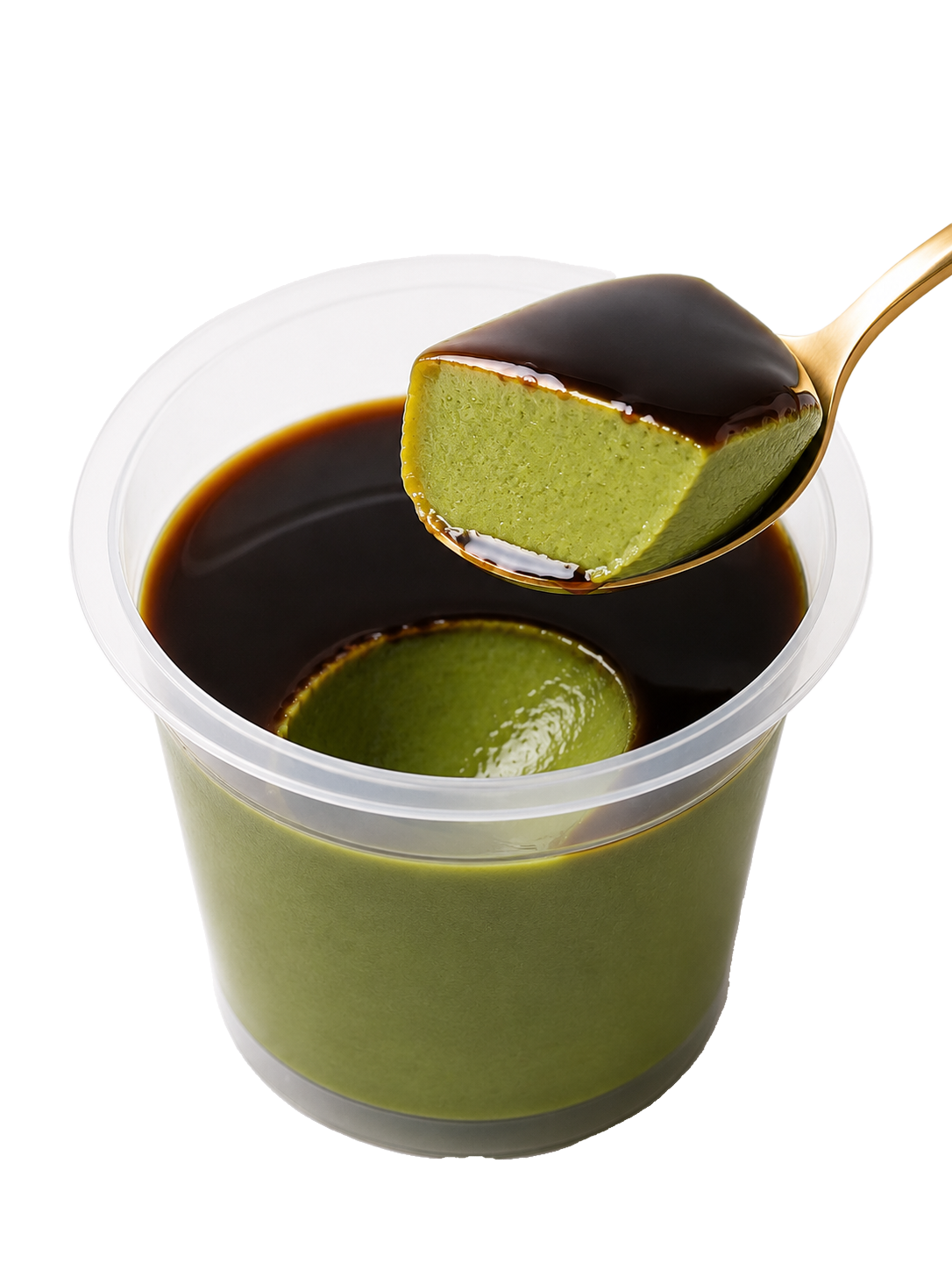 低糖質アーモンドミルクプリン 抹茶